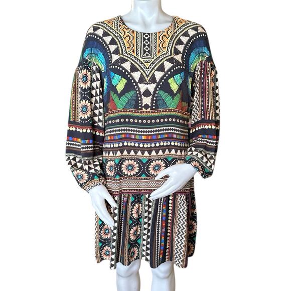 FARM Rio Dresses & Skirts - Farm Rio Carlotta Abstract Pattern Tunic Dress Size Medium